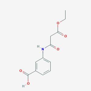 molecular formula C12H13NO5 B3702791 3-[(3-ethoxy-3-oxopropanoyl)amino]benzoic acid 