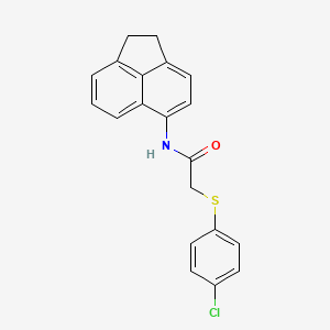 2-[(4-chlorophenyl)thio]-N-(1,2-dihydro-5-acenaphthylenyl)acetamide