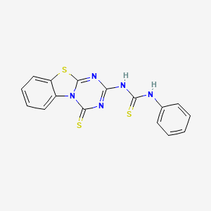 N-phenyl-N'-(4-thioxo-4H-[1,3,5]triazino[2,1-b][1,3]benzothiazol-2-yl)thiourea