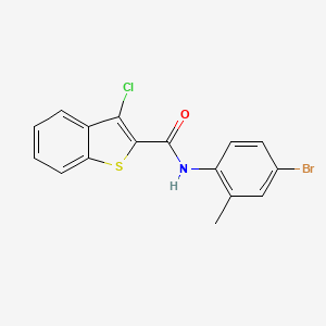 N-(4-bromo-2-methylphenyl)-3-chloro-1-benzothiophene-2-carboxamide