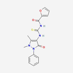 N-{[(1,5-dimethyl-3-oxo-2-phenyl-2,3-dihydro-1H-pyrazol-4-yl)amino]carbonothioyl}-2-furamide