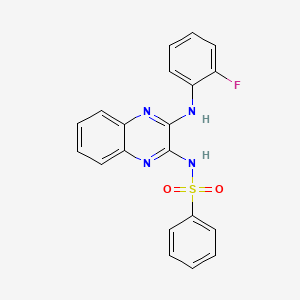 N-{3-[(2-fluorophenyl)amino]quinoxalin-2-yl}benzenesulfonamide