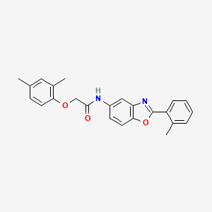 molecular formula C24H22N2O3 B3702928 2-(2,4-dimethylphenoxy)-N-[2-(2-methylphenyl)-1,3-benzoxazol-5-yl]acetamide 