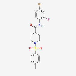 N-(4-bromo-2-fluorophenyl)-1-[(4-methylphenyl)sulfonyl]piperidine-4-carboxamide