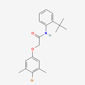 2-(4-bromo-3,5-dimethylphenoxy)-N-(2-tert-butylphenyl)acetamide