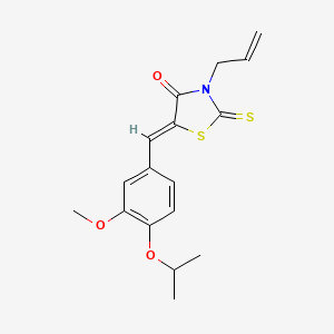 3-allyl-5-(4-isopropoxy-3-methoxybenzylidene)-2-thioxo-1,3-thiazolidin-4-one