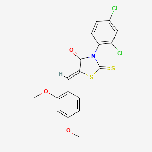 3-(2,4-dichlorophenyl)-5-(2,4-dimethoxybenzylidene)-2-thioxo-1,3-thiazolidin-4-one