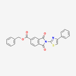 benzyl 1,3-dioxo-2-(4-phenyl-1,3-thiazol-2-yl)-5-isoindolinecarboxylate