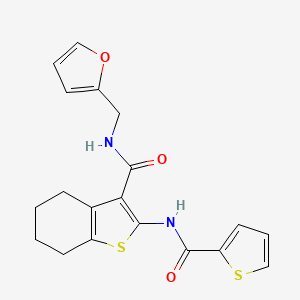 N-(furan-2-ylmethyl)-2-[(thiophen-2-ylcarbonyl)amino]-4,5,6,7-tetrahydro-1-benzothiophene-3-carboxamide