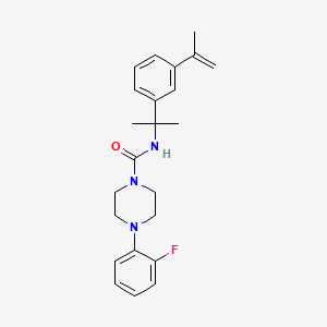 4-(2-fluorophenyl)-N-[1-(3-isopropenylphenyl)-1-methylethyl]-1-piperazinecarboxamide