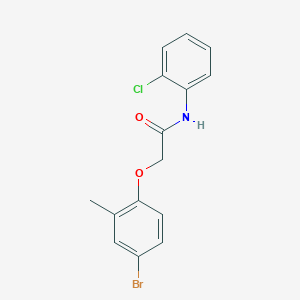 molecular formula C15H13BrClNO2 B3703326 2-(4-bromo-2-methylphenoxy)-N-(2-chlorophenyl)acetamide 