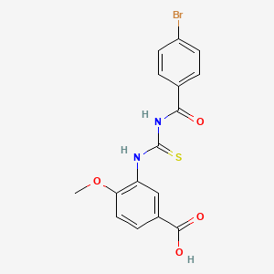 3-({[(4-bromobenzoyl)amino]carbonothioyl}amino)-4-methoxybenzoic acid