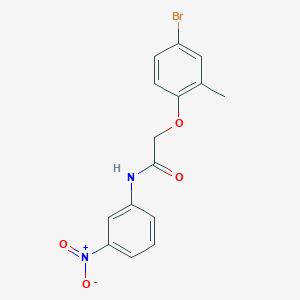 molecular formula C15H13BrN2O4 B3703442 2-(4-bromo-2-methylphenoxy)-N-(3-nitrophenyl)acetamide 