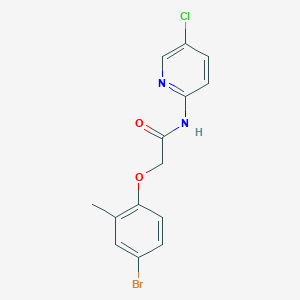 2-(4-bromo-2-methylphenoxy)-N-(5-chloro-2-pyridinyl)acetamide