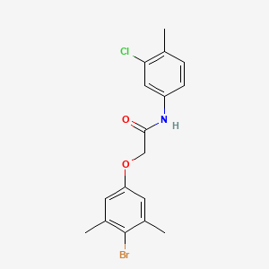 2-(4-bromo-3,5-dimethylphenoxy)-N-(3-chloro-4-methylphenyl)acetamide