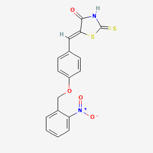 5-{4-[(2-nitrobenzyl)oxy]benzylidene}-2-thioxo-1,3-thiazolidin-4-one