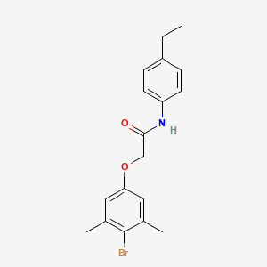 2-(4-bromo-3,5-dimethylphenoxy)-N-(4-ethylphenyl)acetamide