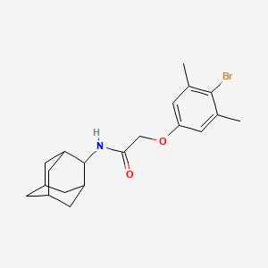 molecular formula C20H26BrNO2 B3703505 N-2-adamantyl-2-(4-bromo-3,5-dimethylphenoxy)acetamide 