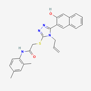 2-{[4-allyl-5-(3-hydroxy-2-naphthyl)-4H-1,2,4-triazol-3-yl]thio}-N-(2,4-dimethylphenyl)acetamide