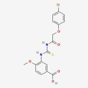 3-[({[(4-bromophenoxy)acetyl]amino}carbonothioyl)amino]-4-methoxybenzoic acid