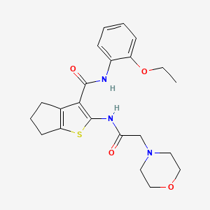 N-(2-ethoxyphenyl)-2-[(2-morpholin-4-ylacetyl)amino]-5,6-dihydro-4H-cyclopenta[b]thiophene-3-carboxamide