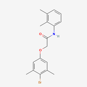 molecular formula C18H20BrNO2 B3703560 2-(4-bromo-3,5-dimethylphenoxy)-N-(2,3-dimethylphenyl)acetamide 