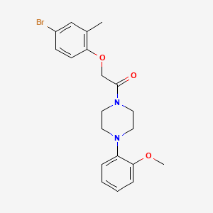 1-[(4-bromo-2-methylphenoxy)acetyl]-4-(2-methoxyphenyl)piperazine