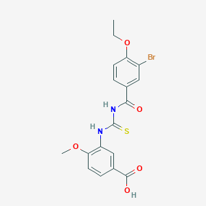 3-({[(3-bromo-4-ethoxybenzoyl)amino]carbonothioyl}amino)-4-methoxybenzoic acid