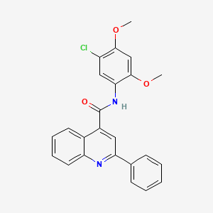 N-(5-chloro-2,4-dimethoxyphenyl)-2-phenyl-4-quinolinecarboxamide