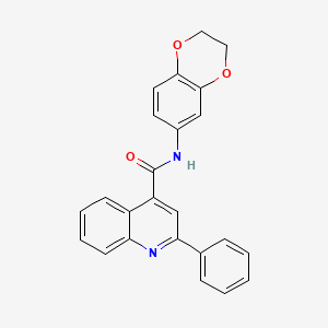 N-(2,3-dihydro-1,4-benzodioxin-6-yl)-2-phenyl-4-quinolinecarboxamide