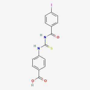 molecular formula C15H11IN2O3S B3703758 4-({[(4-iodobenzoyl)amino]carbonothioyl}amino)benzoic acid 