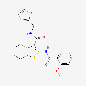 N-(2-furylmethyl)-2-[(2-methoxybenzoyl)amino]-4,5,6,7-tetrahydro-1-benzothiophene-3-carboxamide