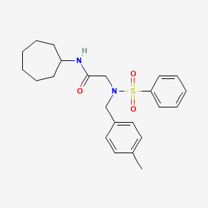 N~1~-cycloheptyl-N~2~-(4-methylbenzyl)-N~2~-(phenylsulfonyl)glycinamide