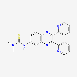 3-(2,3-dipyridin-2-ylquinoxalin-6-yl)-1,1-dimethylthiourea