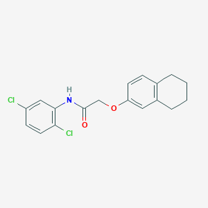 molecular formula C18H17Cl2NO2 B3703951 N-(2,5-dichlorophenyl)-2-(5,6,7,8-tetrahydronaphthalen-2-yloxy)acetamide 