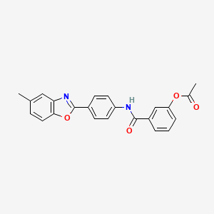 3-({[4-(5-methyl-1,3-benzoxazol-2-yl)phenyl]amino}carbonyl)phenyl acetate