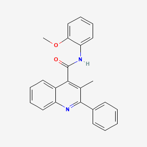 N-(2-methoxyphenyl)-3-methyl-2-phenylquinoline-4-carboxamide