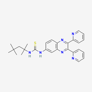 N-(2,3-di-2-pyridinyl-6-quinoxalinyl)-N'-(1,1,3,3-tetramethylbutyl)thiourea