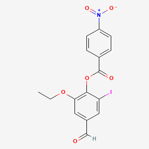 (2-Ethoxy-4-formyl-6-iodophenyl) 4-nitrobenzoate