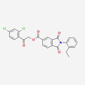 2-(2,4-dichlorophenyl)-2-oxoethyl 2-(2-ethylphenyl)-1,3-dioxo-5-isoindolinecarboxylate