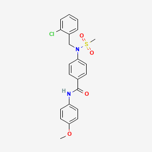 4-[(2-chlorobenzyl)(methylsulfonyl)amino]-N-(4-methoxyphenyl)benzamide