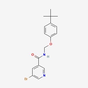 molecular formula C17H19BrN2O2 B3704138 5-bromo-N-[(4-tert-butylphenoxy)methyl]nicotinamide 