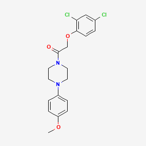 molecular formula C19H20Cl2N2O3 B3704175 1-[(2,4-dichlorophenoxy)acetyl]-4-(4-methoxyphenyl)piperazine 