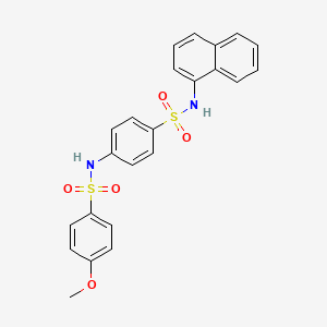 4-methoxy-N-{4-[(1-naphthylamino)sulfonyl]phenyl}benzenesulfonamide