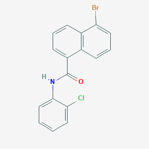 molecular formula C17H11BrClNO B3704259 5-bromo-N-(2-chlorophenyl)naphthalene-1-carboxamide 