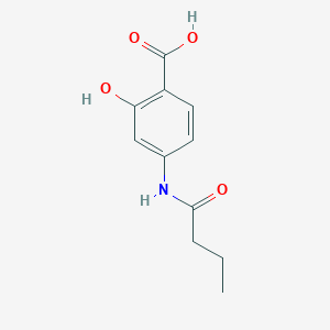 4-(Butanoylamino)-2-hydroxybenzoic acid
