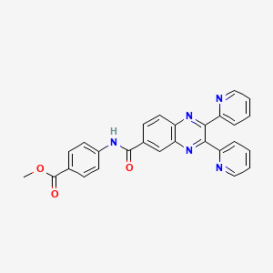 methyl 4-{[(2,3-di-2-pyridinyl-6-quinoxalinyl)carbonyl]amino}benzoate