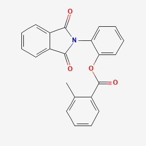 2-(1,3-dioxo-1,3-dihydro-2H-isoindol-2-yl)phenyl 2-methylbenzoate