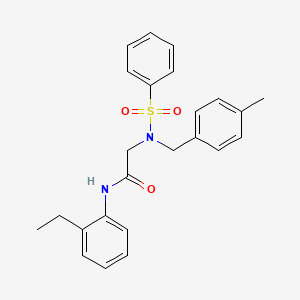 N~1~-(2-ethylphenyl)-N~2~-(4-methylbenzyl)-N~2~-(phenylsulfonyl)glycinamide