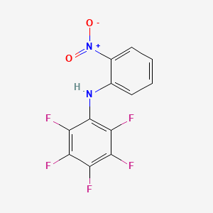 molecular formula C12H5F5N2O2 B3704526 2,3,4,5,6-pentafluoro-N-(2-nitrophenyl)aniline 